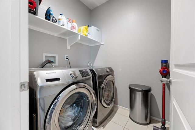 7346 Garnet Ridge Rd, Jurupa Valley, CA 92509 - laundry area with washer and dryer and tile patterned flooring