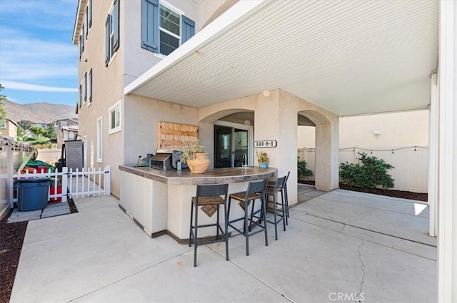7346 Garnet Ridge Rd, Jurupa Valley, CA 92509 - view of patio / terrace featuring a mountain view