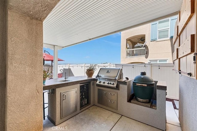 7346 Garnet Ridge Rd, Jurupa Valley, CA 92509 - view of patio / terrace with area for grilling and beverage cooler