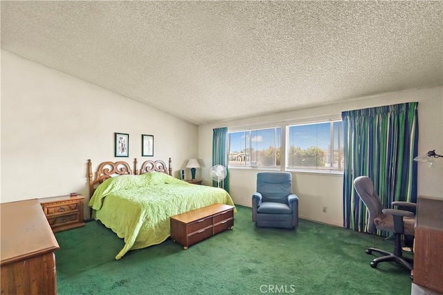 20822 Skimmer Ln, Huntington Beach, CA 92646 - carpeted bedroom with a textured ceiling and vaulted ceiling
