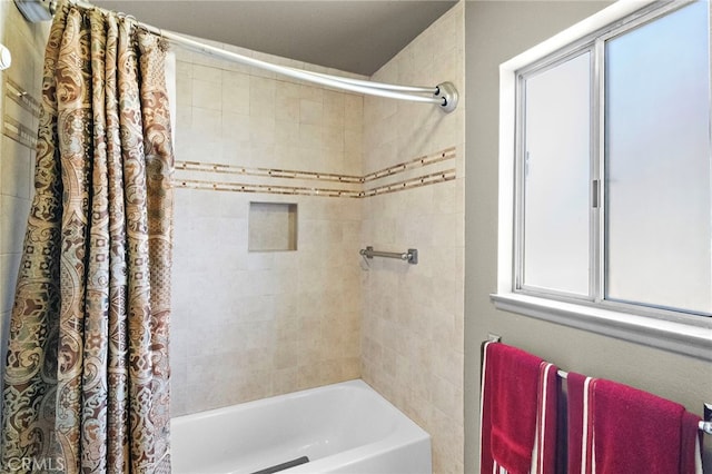 20822 Skimmer Ln, Huntington Beach, CA 92646 - bathroom with shower / bath combination with curtain