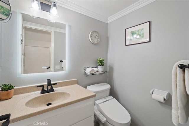 53 Misty Run Unit 10, Irvine, CA 92614 - half bathroom featuring vanity and crown molding