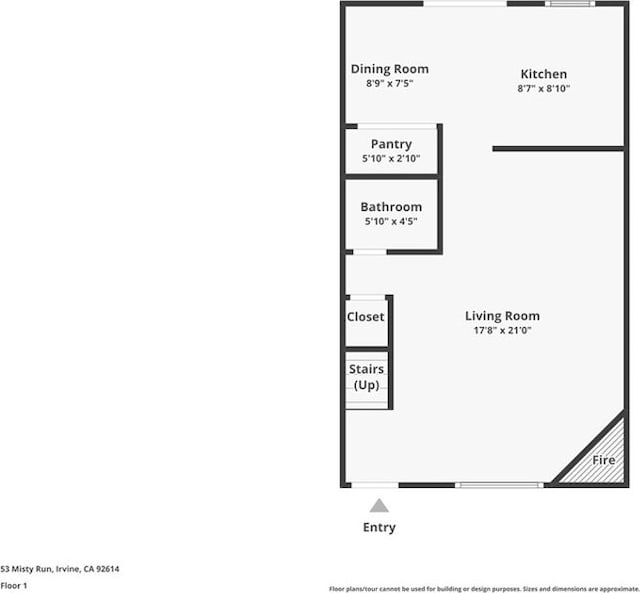 53 Misty Run Unit 10, Irvine, CA 92614 - view of room layout