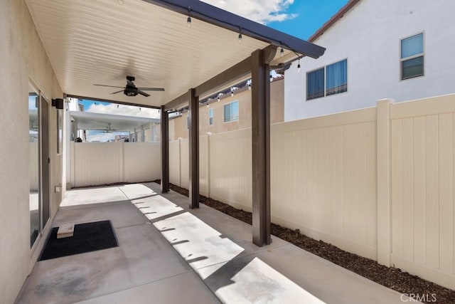 32985 Middlegate Pl, Lake Elsinore, CA 92530 - view of patio / terrace featuring a ceiling fan