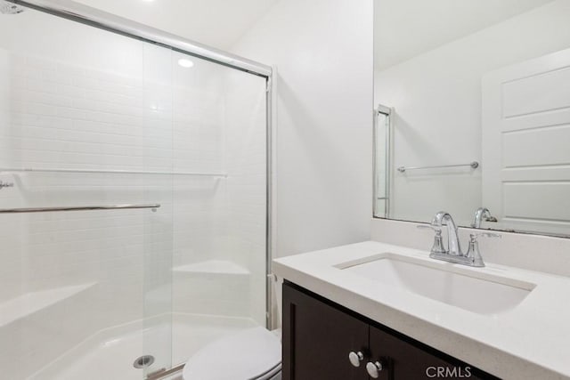 32985 Middlegate Pl, Lake Elsinore, CA 92530 - bathroom with vanity and a stall shower