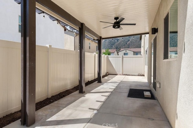 32985 Middlegate Pl, Lake Elsinore, CA 92530 - view of patio / terrace with a ceiling fan