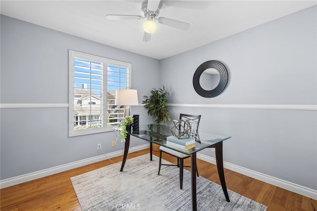 31 Cayman Brac, Aliso Viejo, CA 92656 - home office with wood finished floors and ceiling fan