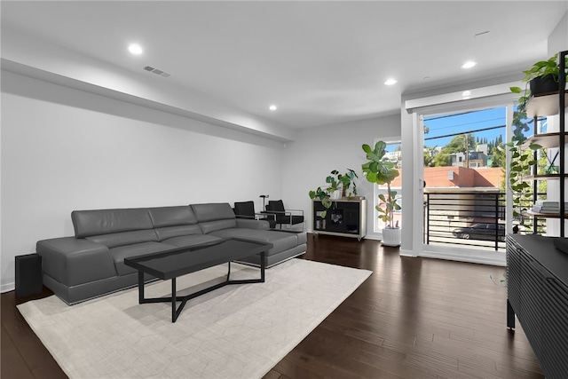 2930 Rowena Ave Unit 4, Los Angeles, CA 90039 - living room featuring wood finished floors and recessed lighting