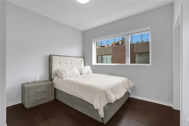 2930 Rowena Ave Unit 4, Los Angeles, CA 90039 - bedroom featuring baseboards and dark wood finished floors