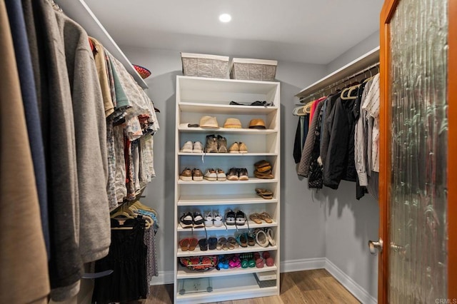 1740 Fire Mountain Dr, Oceanside, CA 92054 - spacious closet featuring wood finished floors