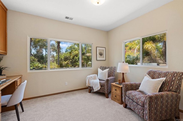 1740 Fire Mountain Dr, Oceanside, CA 92054 - living area with plenty of natural light and light carpet