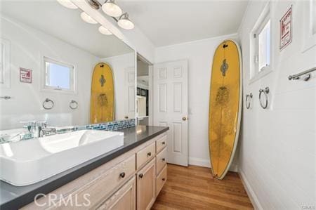 14213 Aliso Ct, Chino Hills, CA 91709 - bathroom featuring vanity and wood finished floors