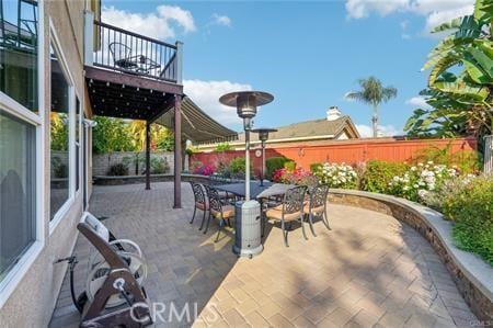 14213 Aliso Ct, Chino Hills, CA 91709 - patio / terrace featuring outdoor dining area, a patio area, and a fenced backyard