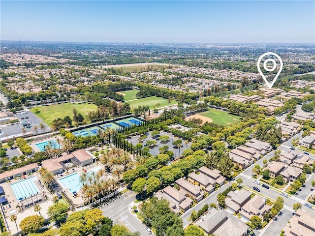 118 Vintage Unit 18, Irvine, CA 92620 - drone / aerial view of a pool