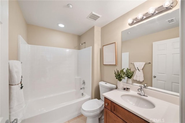 118 Vintage Unit 18, Irvine, CA 92620 - bathroom with washtub / shower combination, vanity, and tile patterned flooring