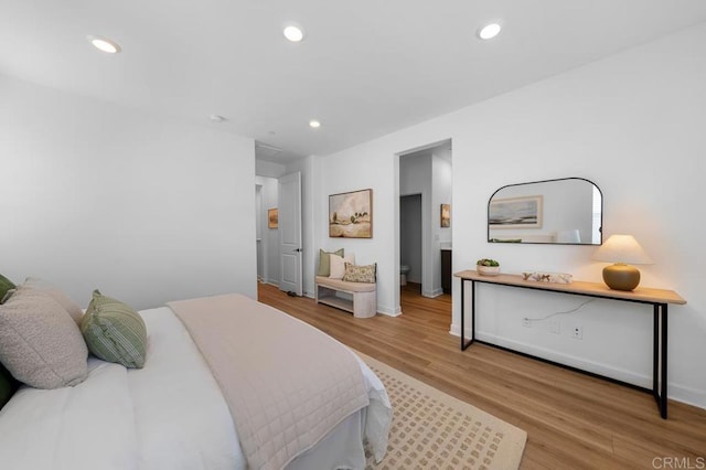 766 Makani St Unit 1, Chula Vista, CA 91911 - bedroom featuring light wood-style floors and recessed lighting