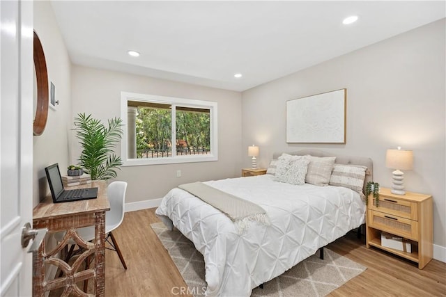 4025 Calle Sonora Este Unit 2C, Laguna Woods, CA 92637 - bedroom with wood finished floors and recessed lighting