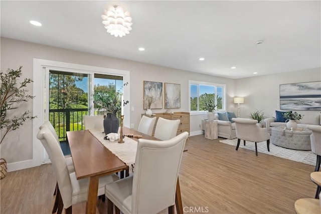 4025 Calle Sonora Este Unit 2C, Laguna Woods, CA 92637 - dining area with light wood-style floors and recessed lighting