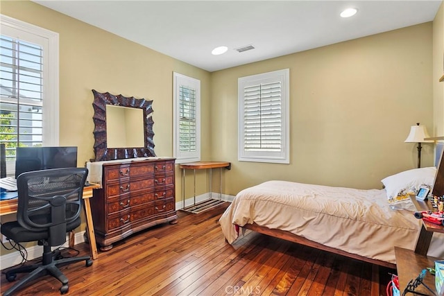 15 Pisano St, Ladera Ranch, CA 92694 - bedroom with wood-type flooring, recessed lighting, and an office area