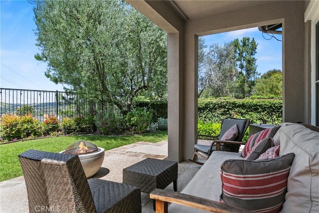 15 Pisano St, Ladera Ranch, CA 92694 - fenced backyard with a fire pit and a patio