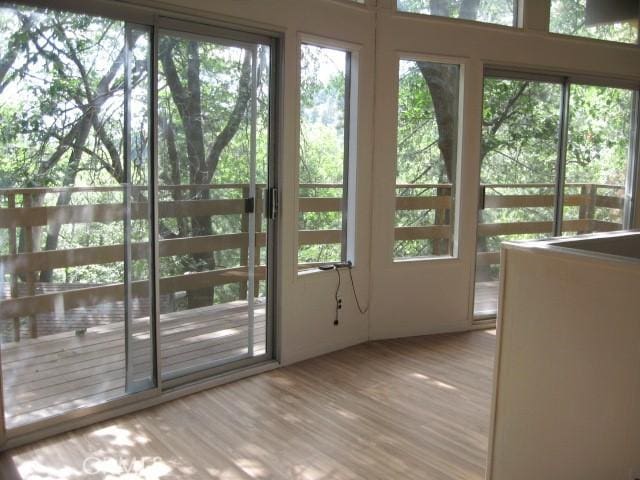 2756 Circle Dr, Running Springs, CA 92382 - doorway to outside with wood finished floors