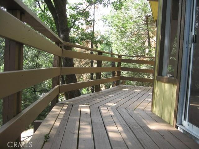 2756 Circle Dr, Running Springs, CA 92382 - view of wooden terrace