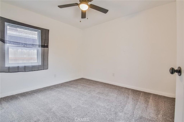 343 E 98th St, Los Angeles, CA 90003 - carpeted empty room with ceiling fan and baseboards