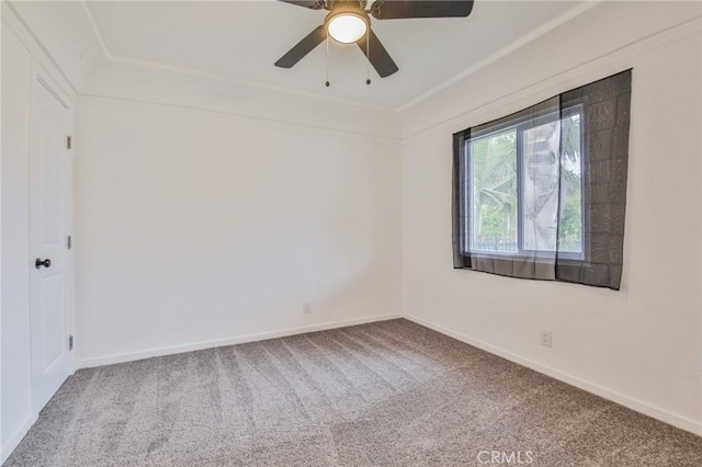 343 E 98th St, Los Angeles, CA 90003 - carpeted spare room with a ceiling fan and baseboards
