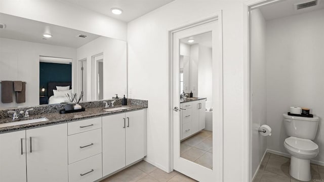 220 Perennial Pl, Fallbrook, CA 92028 - bathroom with double vanity, ensuite bathroom, and tile patterned floors