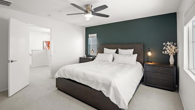 220 Perennial Pl, Fallbrook, CA 92028 - bedroom featuring light carpet and ceiling fan