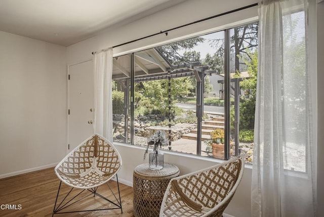 3254 Los Olivos Ln, La Crescenta, CA 91214 - sitting room with wood finished floors and baseboards
