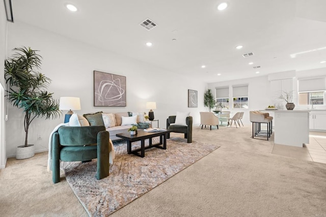 2310 Stardust Gln, Escondido, CA 92025 - living room with light carpet and recessed lighting