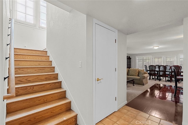 4790 Adam Rd, Simi Valley, CA 93063 - staircase featuring baseboards