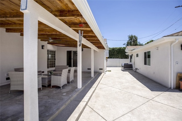 15256 Clymer St, San Fernando, CA 91345 - view of patio featuring outdoor lounge area