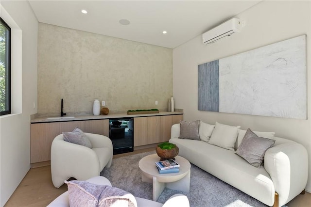 14738 Otsego St, Sherman Oaks, CA 91403 - living room with a wall unit AC and recessed lighting