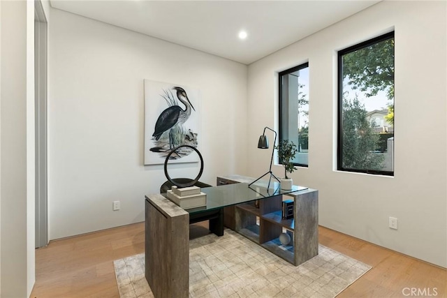 14738 Otsego St, Sherman Oaks, CA 91403 - office space with light wood-type flooring and recessed lighting