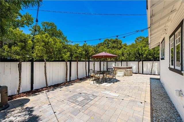 705 E Palm Ave, Orange, CA 92866 - fenced backyard featuring a patio area and outdoor dining space