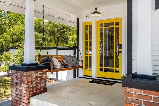 705 E Palm Ave, Orange, CA 92866 - doorway to property featuring a porch