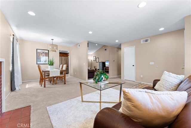 17300 Azalea Ct, La Puente, CA 91744 - living room with light colored carpet and recessed lighting
