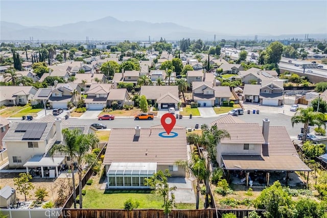 1870 S Jasmin Ct, Loma Linda, CA 92354 - aerial perspective of suburban area featuring a mountainous background