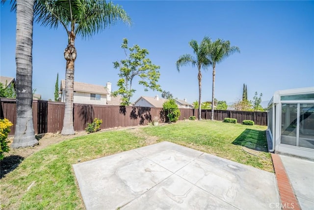1870 S Jasmin Ct, Loma Linda, CA 92354 - fenced backyard featuring a patio area