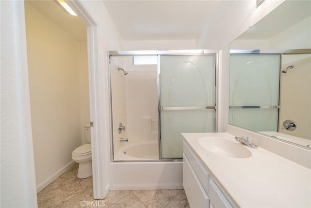 1870 S Jasmin Ct, Loma Linda, CA 92354 - bathroom with vanity, bath / shower combo with glass door, and tile patterned floors