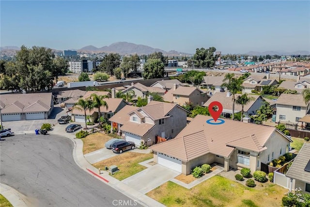 1870 S Jasmin Ct, Loma Linda, CA 92354 - aerial view of residential area with a mountainous background