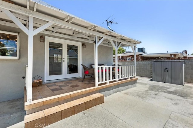 16728 Los Alimos St, Granada Hills, CA 91344 - view of patio with french doors