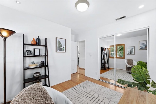 16728 Los Alimos St, Granada Hills, CA 91344 - bedroom with wood finished floors, recessed lighting, and a closet