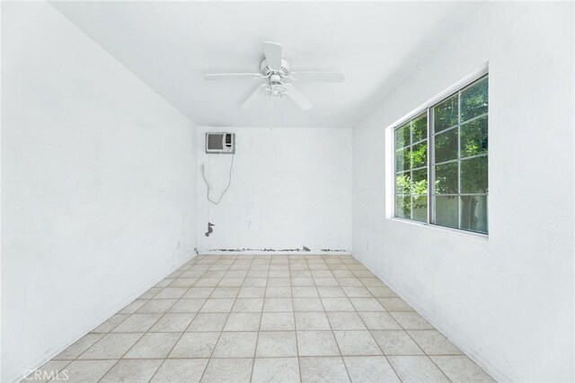 16728 Los Alimos St, Granada Hills, CA 91344 - view of patio / terrace with a ceiling fan and a wall mounted AC