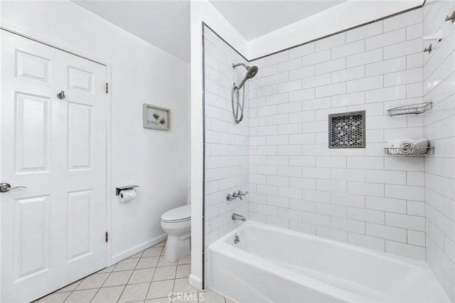 16728 Los Alimos St, Granada Hills, CA 91344 - bathroom with tile patterned floors and shower / bath combination