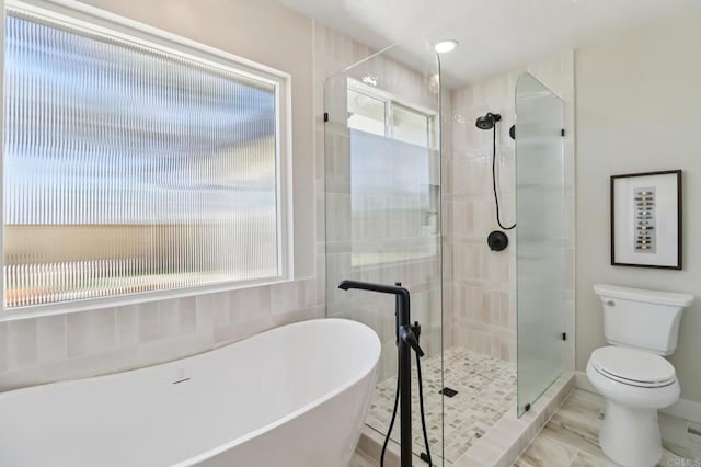 1358 Walnutview Dr, Encinitas, CA 92024 - bathroom featuring a soaking tub and a stall shower