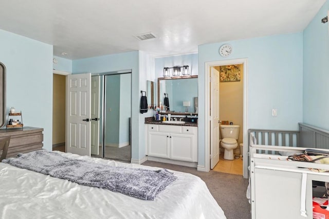 8980 Lamar St # 6, Spring Valley, CA 91977 - carpeted bedroom with a closet and connected bathroom