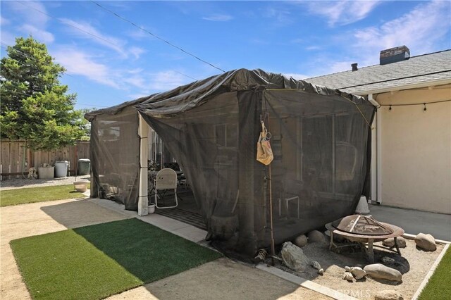 341 Mellane Cir, Orland, CA 95963 - view of outbuilding featuring an outdoor fire pit